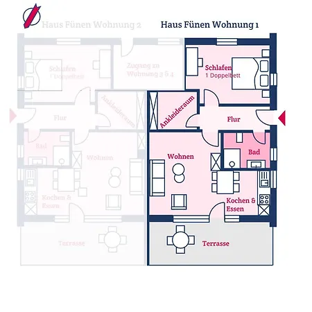 Haus Fuenen Am Suedstrand 1 *